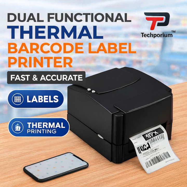 TSC TTP-244 Pro Dual Function Barcode Label Printer - High-Speed 5ips ...