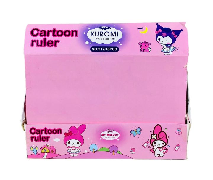 My Melody Kuromi Cinnamoroll Pompompurin Cartoon Ruler 1Pcs for Kids ...
