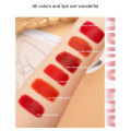 6 Colors MKING PRETTY Small White Thin Tube Lipstick White Tube Gilded Sheepskin Waterproof Non-stick Cup Lipsticks Makeup. 