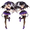 SAKURA 21cm Coreful DATE A LIVE IV Anime Figure Purple Devil Kurumi Tokisaki Action Figure PVC Adult Collection Model Doll Toys. 