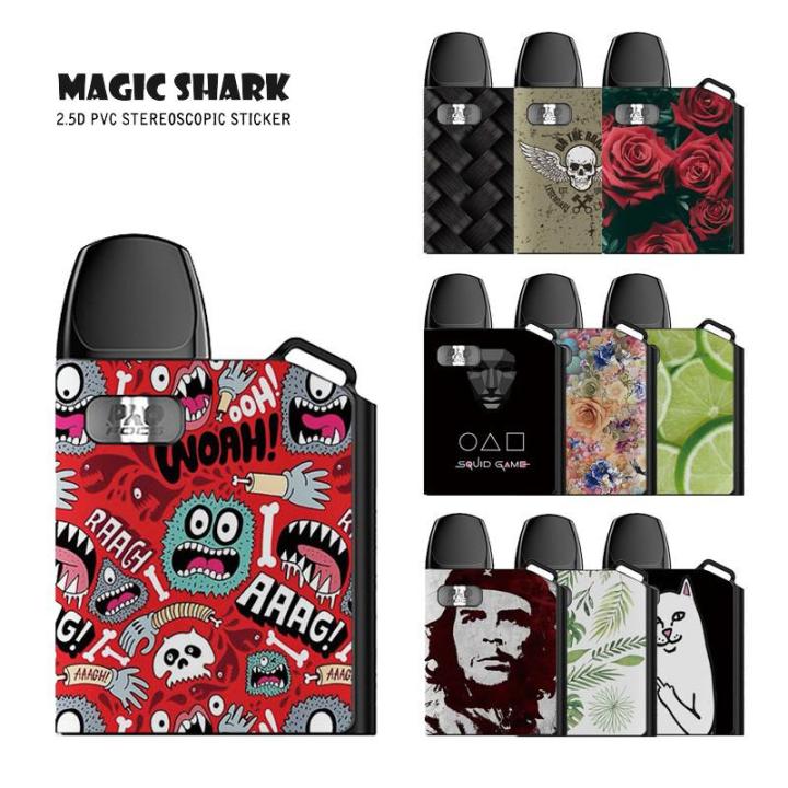 2.5D Stereo Matte Anime Skull Leaf Fruit Graffiti Cover Skin Film Sticker Case for Uwell Caliburn Koko AK2