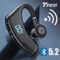 Tinzzi painless business earhook Bluetooth 5.2 earphone waterproof stereo Sport Bluetooth headphone long standby Bluetooth headset with microphone 180 degrees rotating earbuds. 