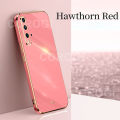 For Huawei Nova 5T Back Cover Fashion Shiny Plating Square Bumper Camera Protection Case Soft Silicone Shockproof Protective Mobile Phone Cases. 
