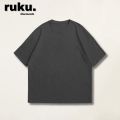 Ruku Garments Oversized Plain Drop Shoulder T-shirt Pack Of 5 Single Jersey  Cotton Stuff. 