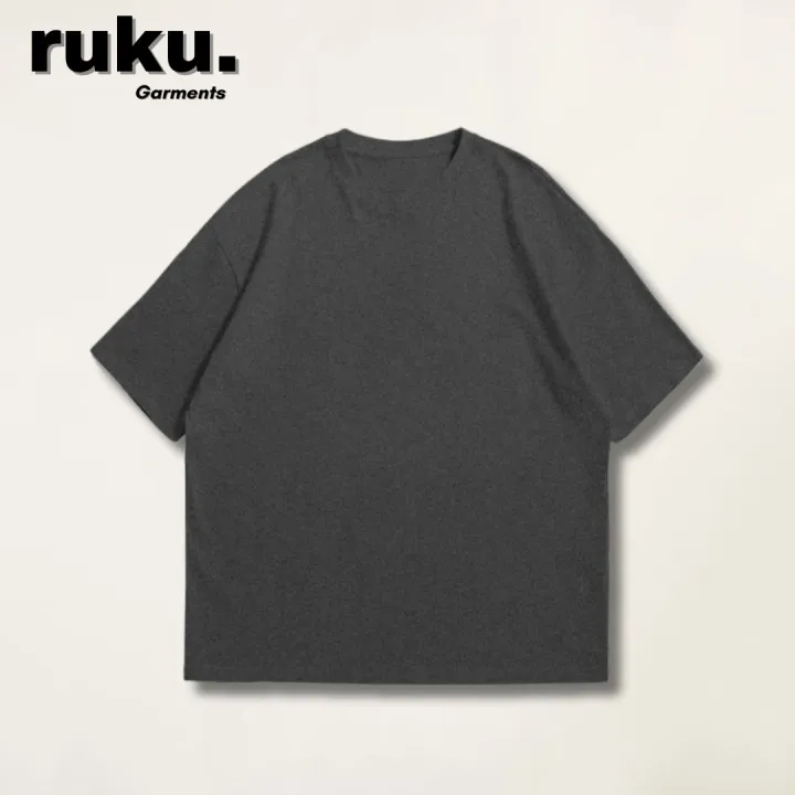 Ruku%20Garments%20Oversized%20Plain%20Drop%20Shoulder%20T-shirt%20Pack%20Of%205%20Single%20Jersey%20%20Cotton%20Stuff%20-%20Image%204