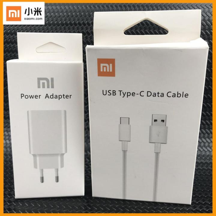 authentic ！Xiaomi Mi A2 Charger 27W Wall Charging EU Travel Power Adapter 2A Type C Data Cable For Redmi Note 7 8A 9A A1 CC9e
