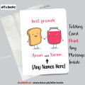 Birthday Card for Best Friend Gift Card Customize. 