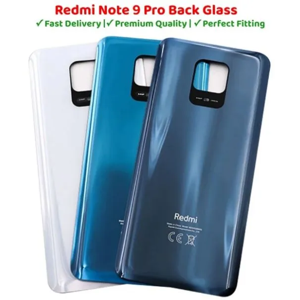 Redmi Note Pro Note 9s Back Glass Battery Cover Rear Door