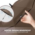 Auto Open Large Golf Umbrella with cover,Travel Umbrella Automatic Open Men & Women Rain Umbrella (Large Size)- For 4 Persons. 