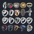 Yeah Keniaoet Game Dark Souls Series Men Rings Havel's Demon's Scar Chloranthy Badge Metal Ring Male Fans Cosplay Jewelry Accessories. 