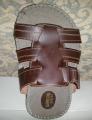 Brown Synthetic Leather Slippers For Men. 