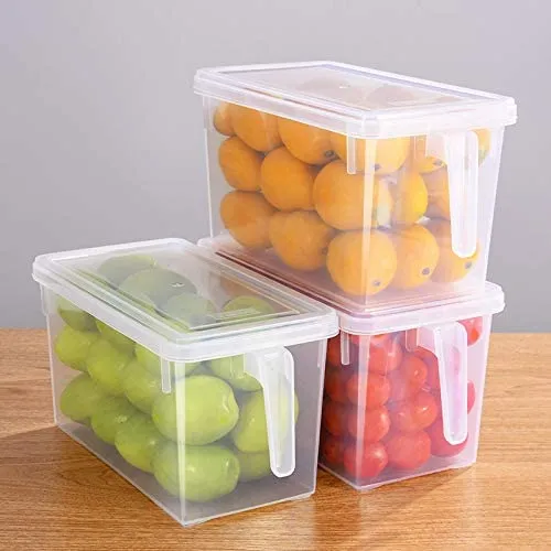 1%20pc%20Large%20Fridge%20Organizer%20Food%20Storage%20Containers%20Stackable%20Refrigerator%20Organizer%20Bins%20with%20Lids%20Clear%20Plastic%20Organizer%20Square%20Produce%20Saver%20for%20Fruits,Vegetable,Meat%20-%20Image%202