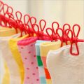 Portable Drying Rope with 12 Clips and 2 Hooks, Travel Clothesline Rope Clothes Hanging Hook, Outdoor Indoor Wind-Proof Clothesline. 