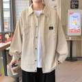 Trendy brand cool corduroy jacket men in spring and autumn loose long sleeved shirt for men cityboy. 