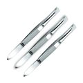 Tweezers Slant Tip, silver. 