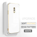 For Realme X Soft Original Square Edge Pattern Casing Plated Phone Shell Luxury Plating Soft Phone Case. 