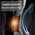 Magic Back Stretcher Lumbar Support 3 Level Adjustment Portable Back Massager Tools - Black -  1 PC. 