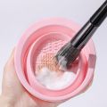 Makeup Brush Cleaning bowl, Silicone Makeup Brush Cleaning Mat, Cosmetic Brush Cleaner, Foldable Brush Cleaning Pad, Suitable for Makeup Brush, Makeup Sponge, Powder Puff. 