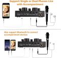 Live Sound Card, REMALL V8 Sound Card with Effects and Voice Changer for Podcasting, Bluetooth Audio Mixer for iPhone Android Phone Type C Computer Laptop for Live Streaming, 1200mAh. 
