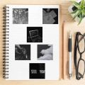 50Pcs Cool Black and White Stickers Aesthetic Cute Geometric Animals Decals for Laptop Luggage Car Styling Art Supply Sticker. 
