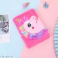 Cute Unicorn Diary Notebook Soft Unicorn Fur Fluffy Diary For Girls With Lined Paper School Stationery Gift For Girls. 