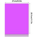9 Piece Gel Light Filter Color Correction Colored Overlays Film Lighting Gel Filter for Film,Video,Photo,Stage (Purple). 