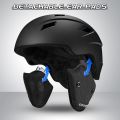 Odoland Snow Ski Helmet and Goggles Set, Sports Helmet and Protective Glasses - Shockproof/Windproof Protective Gear for Skiing, Snowboarding, Snow Sport Helmet(Small). 