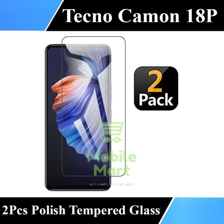 Tecno Camon 18P Glass Protector Polish Screen Tempered For Tecno Camon 18P - 2Pcs