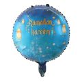 RAMADAN MUBARAK FOIL BALLOON IN ROUND SHAPE ( 18 INCHES ). 