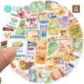 DR BEI Beverage Stickers Self-adhesive Cartoon Potato Chips Shape Stickers. 