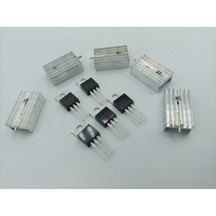 Pack of 5 -  IRFZ44N IRFZ44 N-Channel 49A 55V Transistor MOSFET with Heat Sink