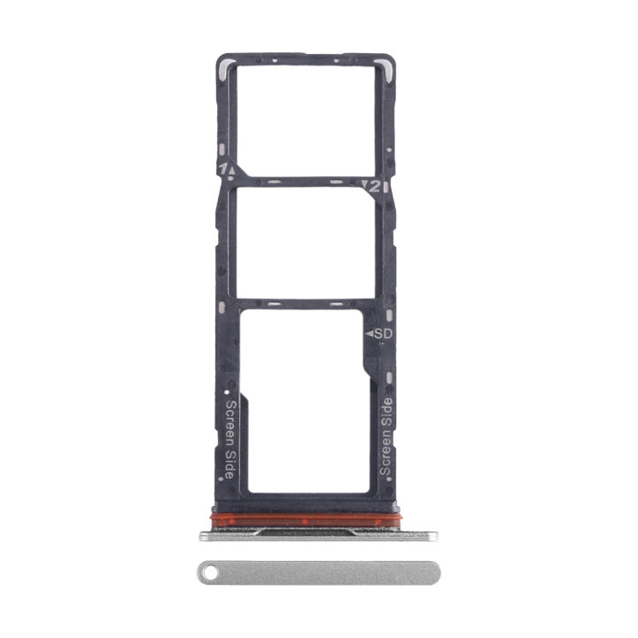 Tecno Spark Go 2023 SIM Tray Sim Jacket Sim Slot Sim Door For Tecno Spark Go 2023 - Silver