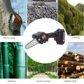 Rechargeable Handheld Mini Battery Powered Chainsaw Mini Electric Chainsaw Cordless Pruning Saw Rechargeable 21V Saw Chainsaw for Garden Tree Wood Logging Power Cutting Machine. 