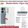 Redmi note 13 pro 4g FULL BACK 360 premium Protection Skin Wrap with sides and camera protection full cover Premium Quality. 