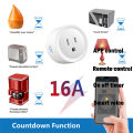 Professional Wireless Smart Home Power Socket Remote Control Socket WiFi Smart Timer Plug US Plug 16A. 