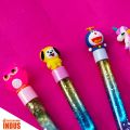Cartoon Character Glitter Gel Pen Fairy Stick Pen Drift Sand Glitter Crystal Pen Novelty Stationery For Kids. 