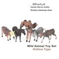 Action Figure Simulation Horse Mini Hollow Plastic Farm Animal Toy Model Animation Doll. 
