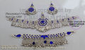 Afghan Blue Matha Patti Set - Afghani Jewelry Set In Blue - Premium Quality, Stylish And Ethnic - Elevate Your Look. 