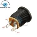 5,10,15,20,25,30 PCS Dc-022 Dc Power Jack Pcb Mount Female Connector 3 Pin With Nut 5.5mm x 2.1mm. 