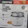 Original Geepas Electric Rice Cooker, White, 900Watts GRC4327N ( 2 Years Warranty ). 