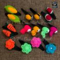 Hair clips / pins - handmade / handwoven / amigurumi crochet girls hair pins / clips - girls hair accessories. 