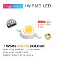 1w High Power LED bulb SMD Diode warm. 