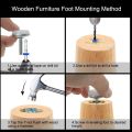 M8 x 20mm Screw on Furniture Glide Leveling Feet Adjustable Leveler, Floor Protector with T-Nuts, Pack Of 4, 8 And 20.. 