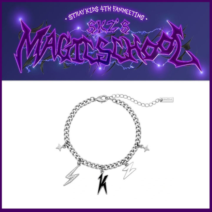 Kpop Stray Kids 4TH FANMEETING Bracelets Skz’s Magic School Charm Bracelet