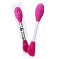 Silicone Face Mask Applicator, 2 in 1 Double-Sided Facial Scrubber Brush Tool, Double-Head Manual Cleansing Brush for Deep Gentle Exfoliating (PACK OF 1). 