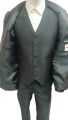 men three piece fancy black pentcoat suit. 