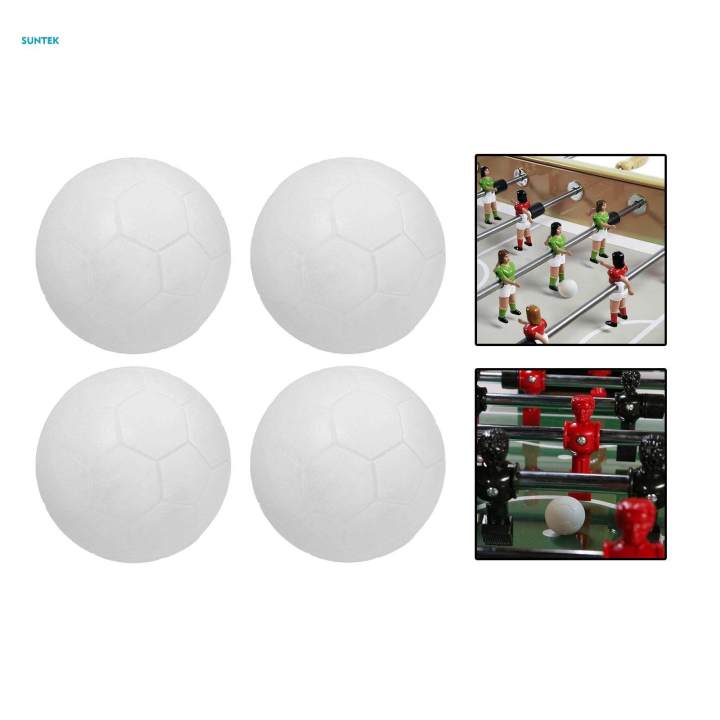 4Pcs Table Soccer Balls, Size 36mm Foosball Balls Mini Textured for Foosball Machine
