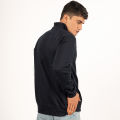 Full Mock Jacket For Men - Navy Blue. 