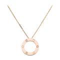 Titanium Steel Screw Love Necklace For Women Girls Slide Pendant Neckalce Collars Femme Jewely. 