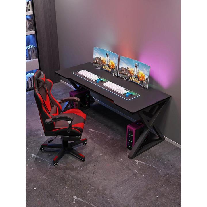 Computer Table Gaming Desk Set 48 inch PC Gaming Table Ergonomic Gamer Computer Desk